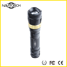 5W CREE XP-E Lampe torche à LED rechargeable en aluminium brillant (NK-2668)